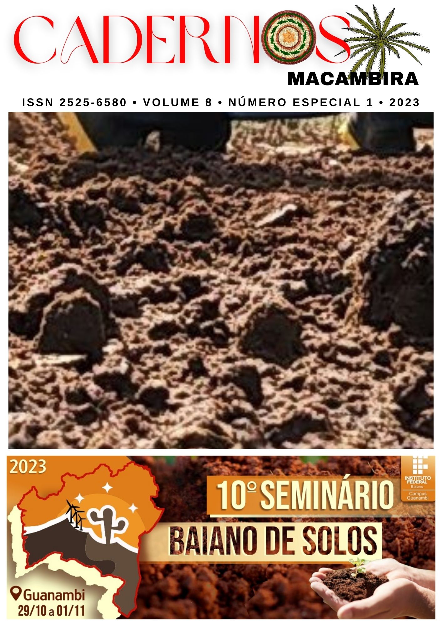 					View Vol. 8 No. especial2 (2023): Cadernos Macambira: Anais do 10º Seminário Baiano de Solos
				
